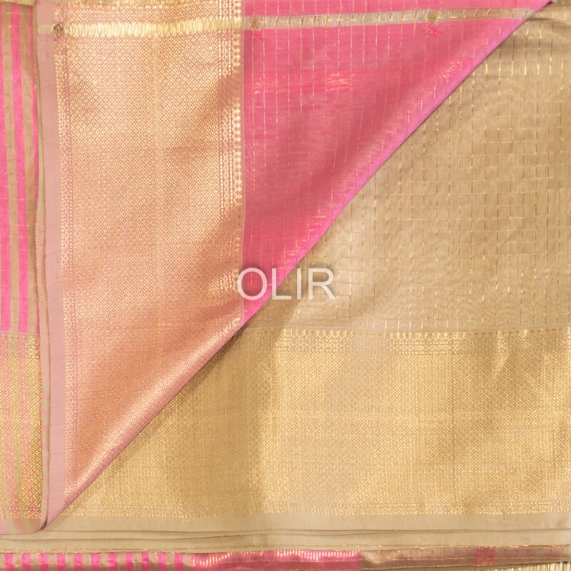 MSC060 - Tussar Colour Maheshwari Handloom Silk Cotton - Image 2