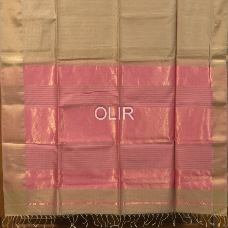 MSC060 - Tussar Colour Maheshwari Handloom Silk Cotton - Image 3