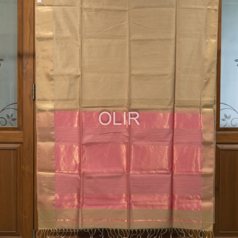 MSC060 - Tussar Colour Maheshwari Handloom Silk Cotton